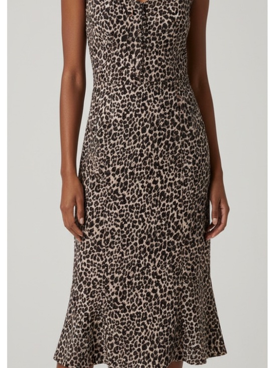 Anthropologie Dresses & Skirts - Anthropologie Brown Leopard Print Midi Dress